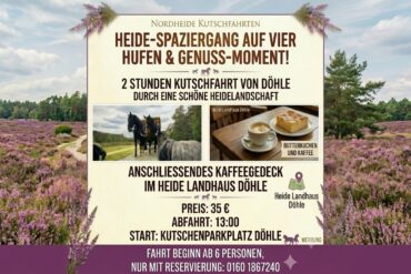 Mystische Kutschfahrt & Charity-Event – Unterstütze die Pferdeklappe und erlebe einen magischen Tag in der Heide!